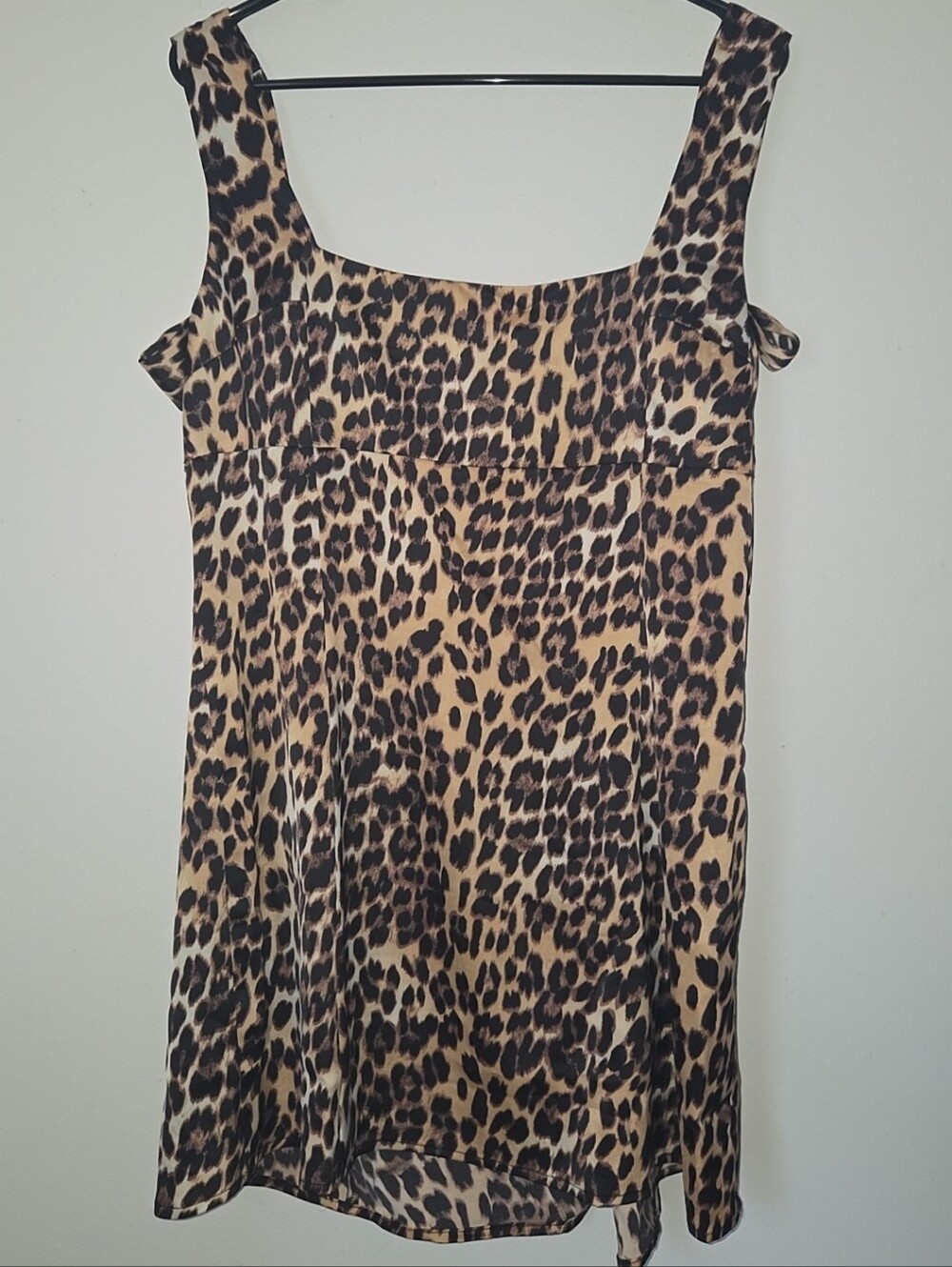 Urban Outfitters Leopard Slip Dress in Tan and Black